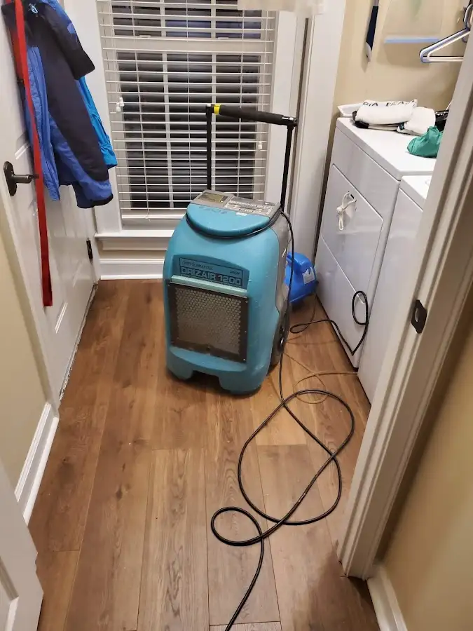 Commercial dehumidifier deployed for Flood Damage Cleanup in Parlier