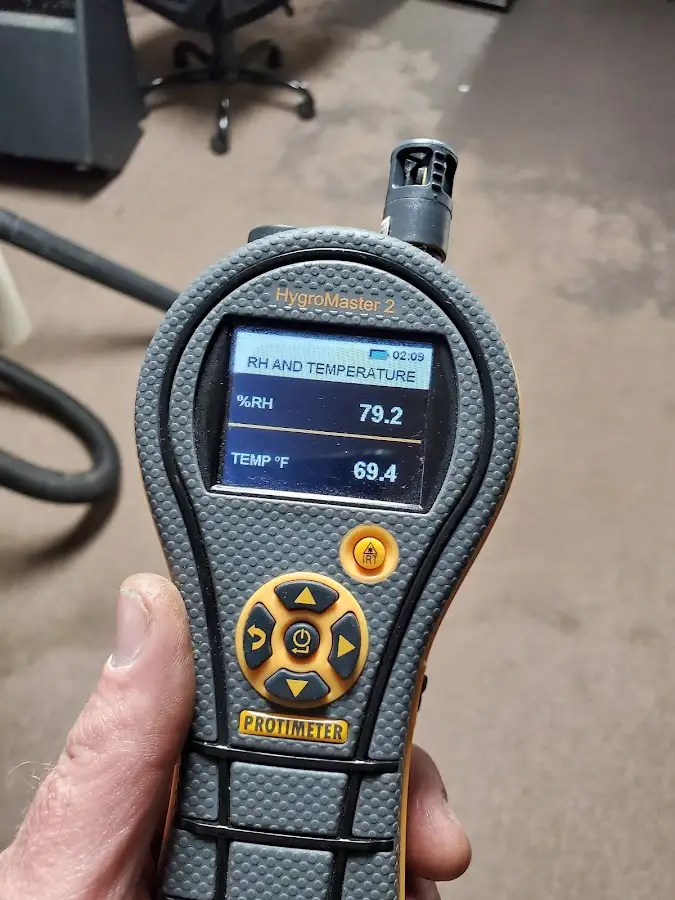 Moisture meter humidity assessment for Fire & Smoke Damage Restoration in Parlier